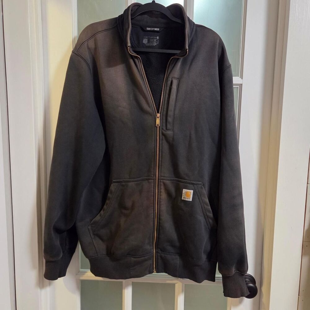 Carhartt Men's Black and Grey Jacket